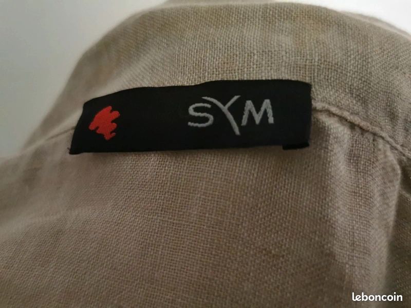Veste légère en lin et coton femme de la marque SYM taille 38 (image 2)