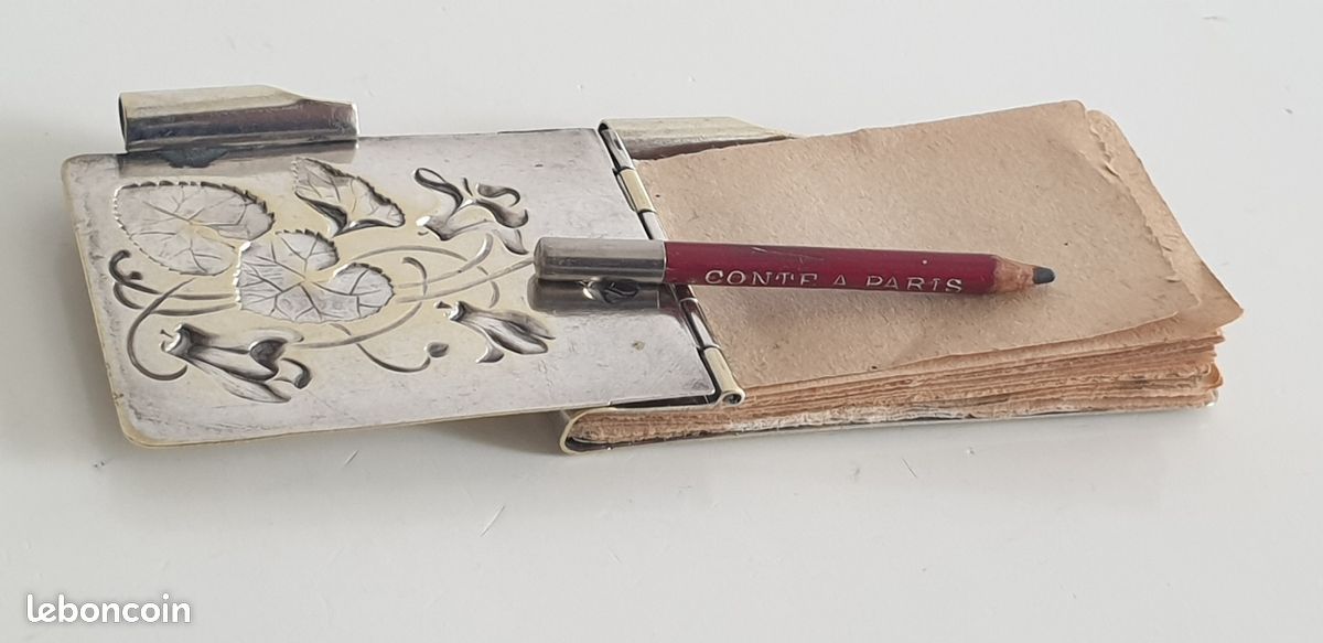 Broche Brutaliste Années 70 Reyth, Argent 925, Poinçon Sanglier, Feuille 62x11mm - Occasion Vintage