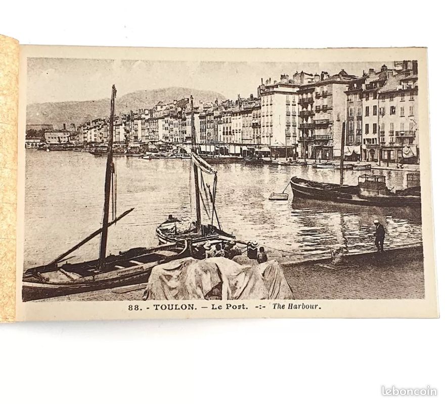 Tirage Argentique Vintage Du Port De Toulon (Var) - Côte D'Azur, Vers 1930