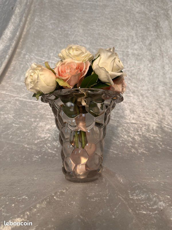 Vase art déco nid D’abeille (image 1)