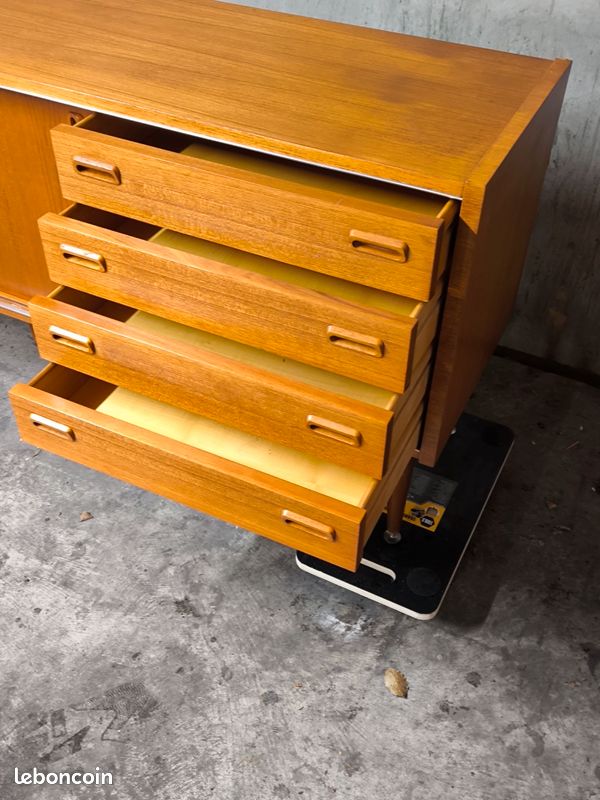 Enfilade scandinave vintage teck années 70 (image 11)