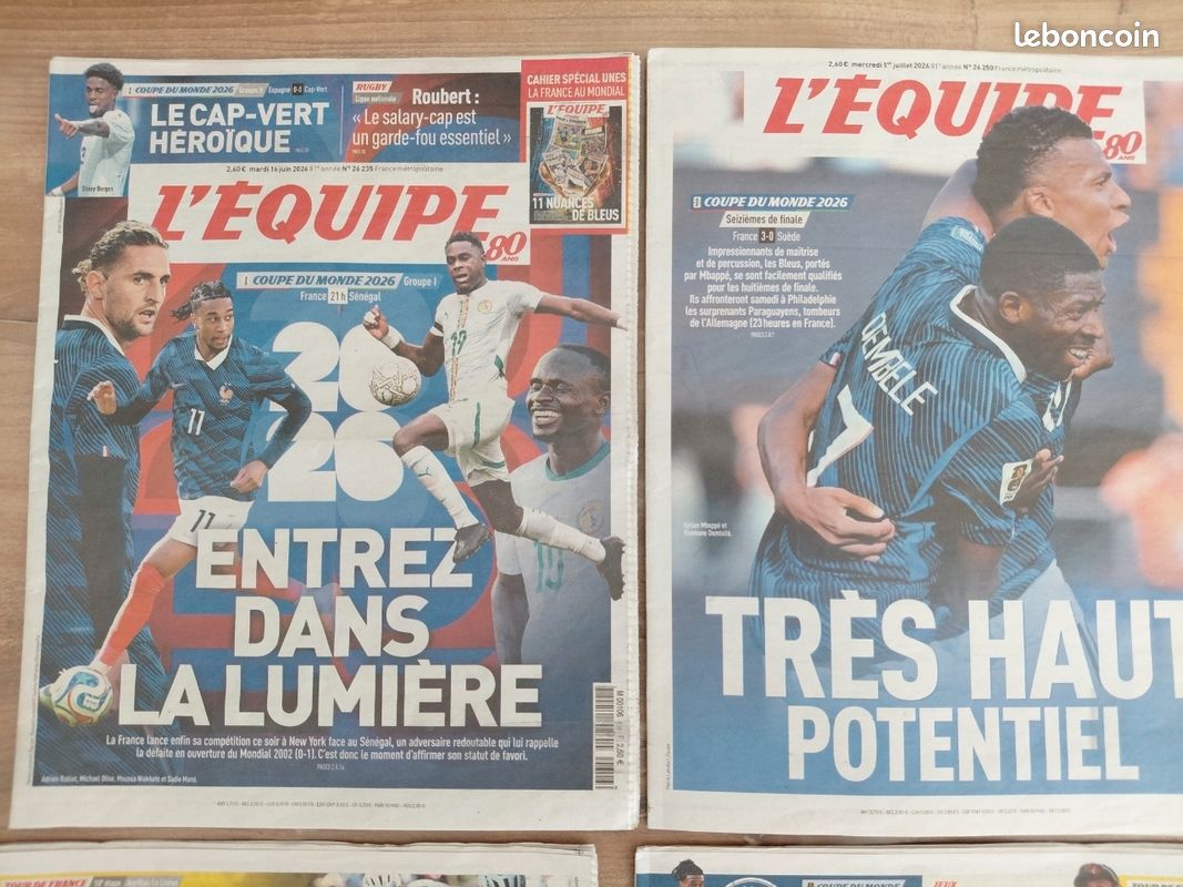 Coupe du monde 2026 journaux l'équipe france et argentine (image 2)