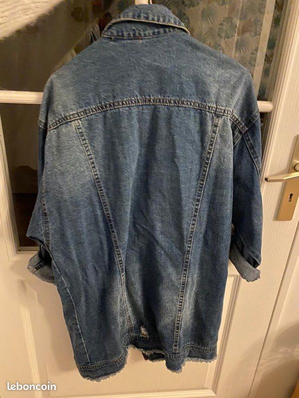 Longue veste en jean neuve (image 2)
