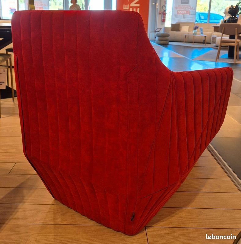 Fauteuil avec pouf facett bouroulec (image 3)