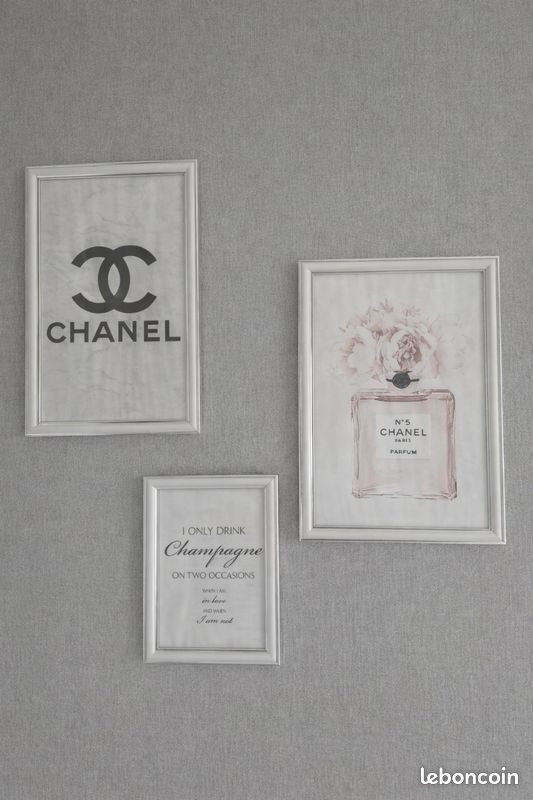 Lot de 2 cadres, Magnifique, 10 x 15 et 13 x 18 cm, blanc et cuivre