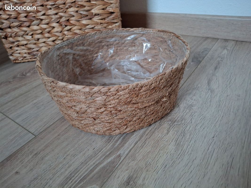 Panier rond naturel (image 2)