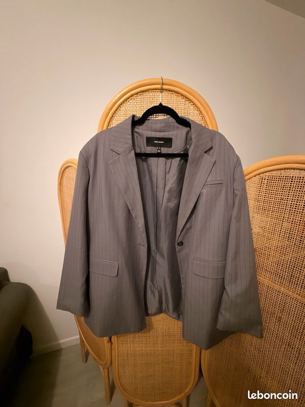 Blazer Vero Moda gris noir (image 2)