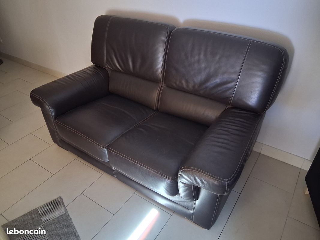 Vend 2 canapé 1x2 places 1x3 places (image 2)