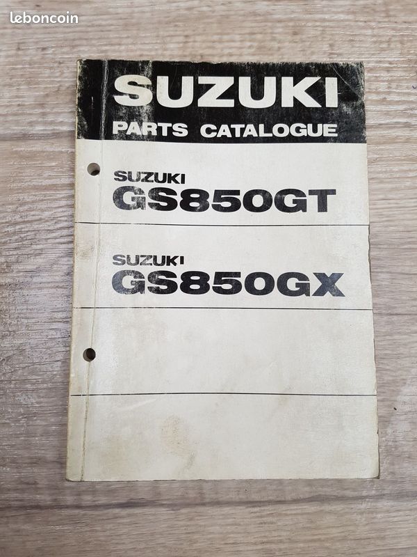 SUZUKI GS 850 GT GS 850 GX catalogue parts lits pièces détachées (image 1)