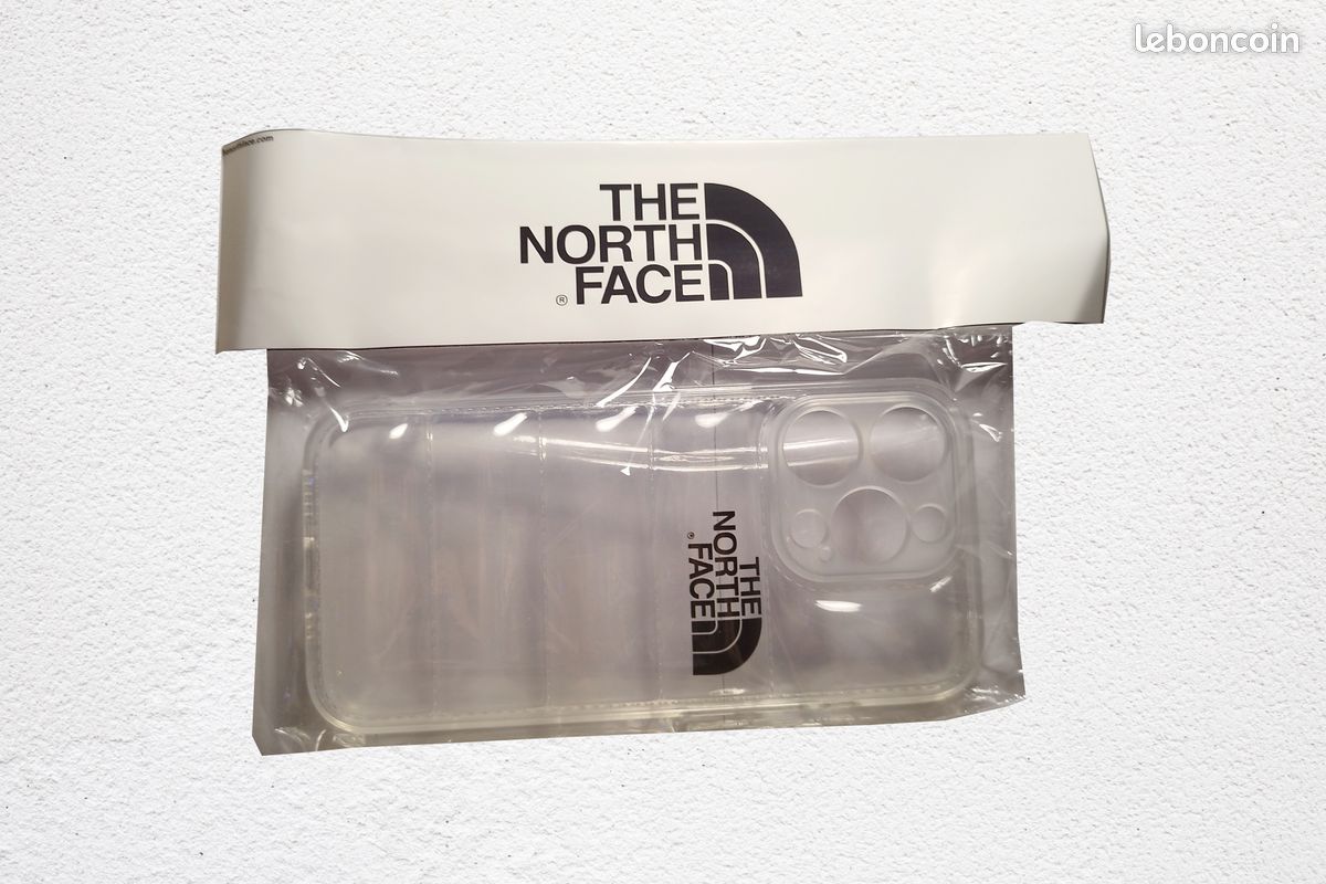 The North Face Puffer Jacket Coque Clear White pour Apple