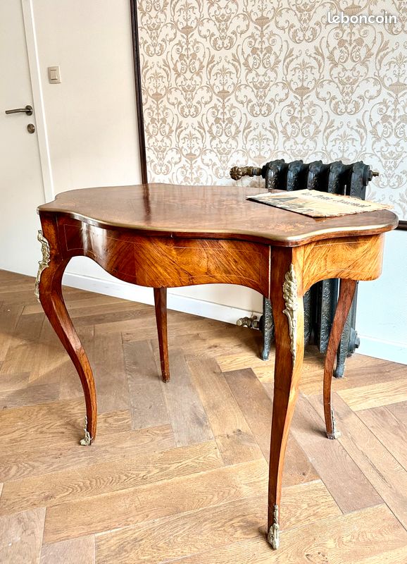 Bureau d'époque Napoléon III marqueterie (image 1)