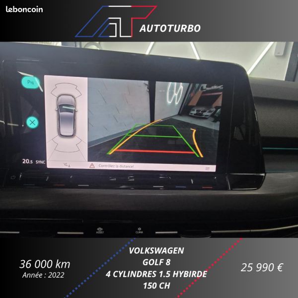 Volkswagen GOLF VIII 1.5 ETSI OPF 150CH STYLE DSG7 (image 19)