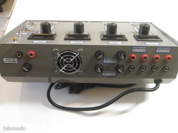 Pupitre 4 Postes De Commande Pour Circuits Voitures + Alimentation 4x4A