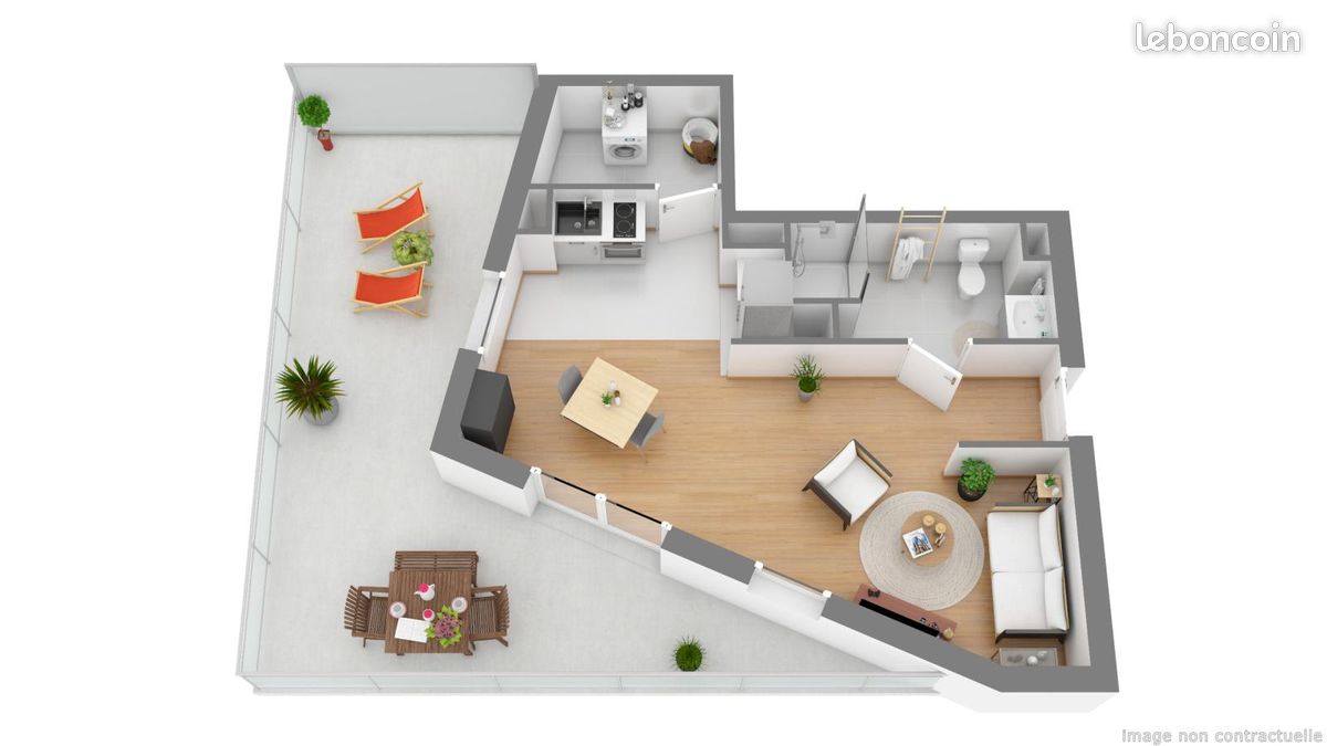 Appartement 1 pièce 36 m² · à Compiègne · 36 m² · 647 €