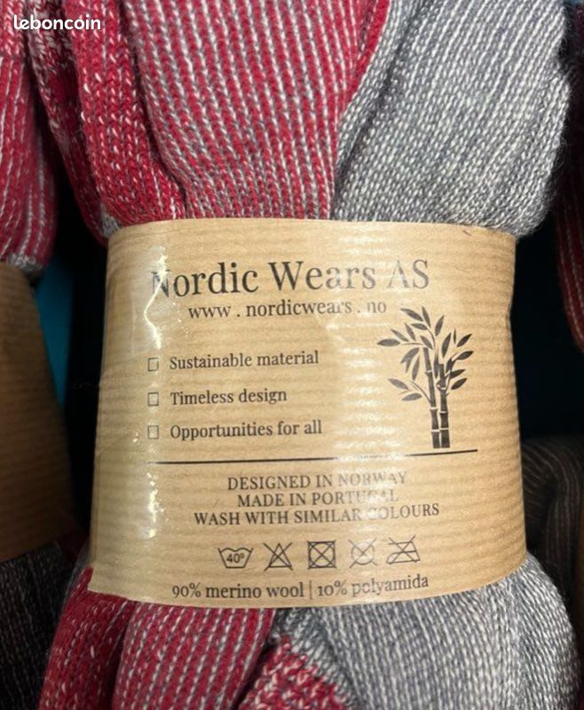 Chaussettes Laine Mérinos NORDIC Socks Lot De 3 – 55% Laine, Non Contraignantes, Pour Pieds Sensibles, Unisexe, Couleurs Vives