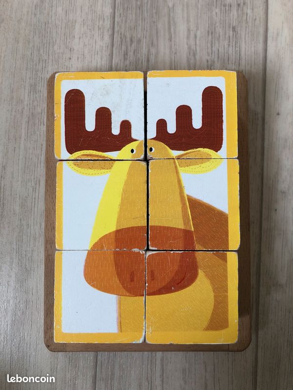 Cubes en bois animaux (image 4)
