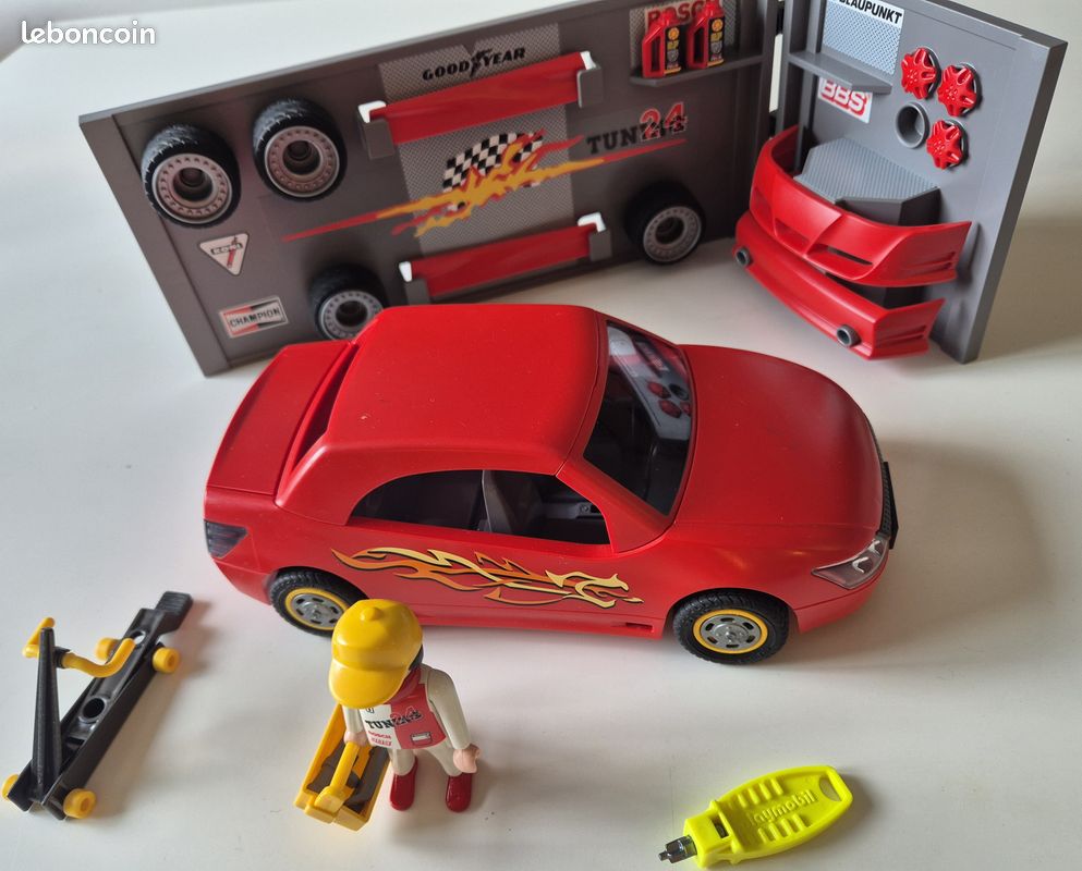 Playmobil 4321 Voiture Et Atelier Tuning Jeux Jouets