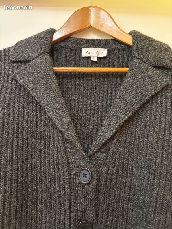 CMP ONLCLARE L/S Cardigan KNT Noos, Gris foncé mélangé, XS Femme