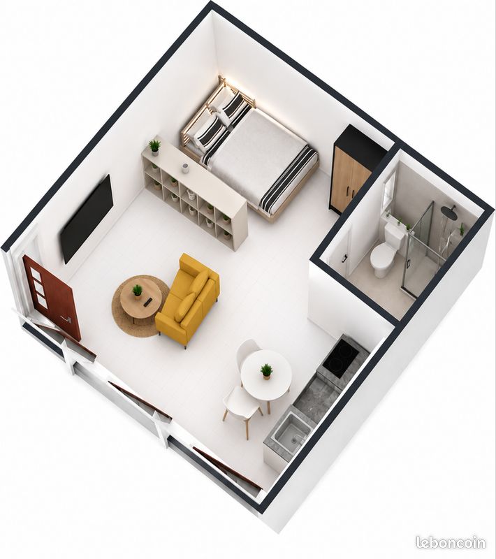 Appartement 1 pièce 26 m² · à Saint-Étienne · 26 m² · 450 €