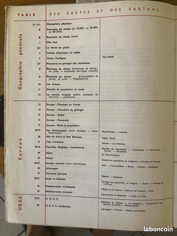 Atlas Classique Hachette Pierre Gourdon 1956 (image 4)
