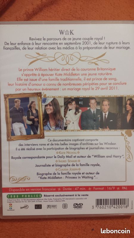 Dvd william & kate les secrets de leur amour (image 2)