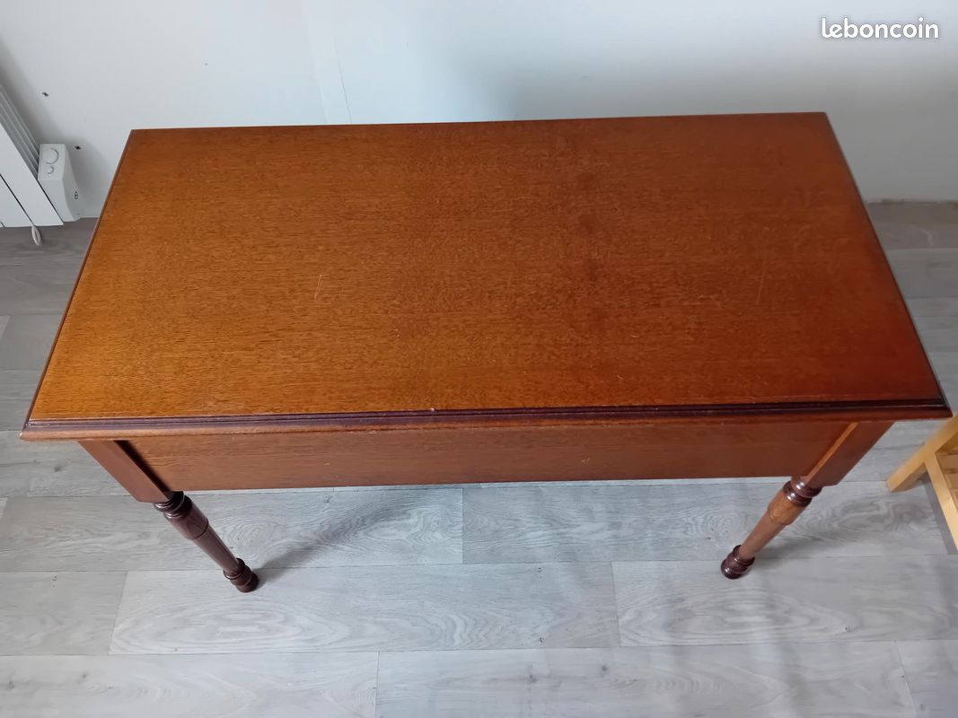 Bureau bois ancien vernis (image 4)