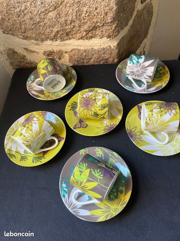Lot de 6 tasses à café Maison du Monde Neuf (image 7)