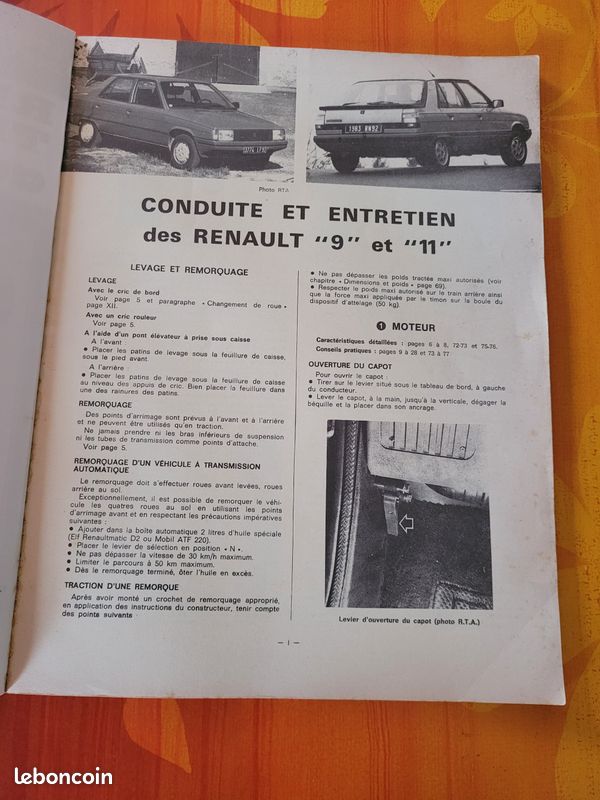 Revue Technique Automobile. Renault " 9 " et " 11 " - 1108 - 1237 et 1397 cm3. "C3, "TC", "GTC", "TCE", "TL", "GTL", "TLE", "TS", "GTS", "TSE", "Automatic", "Elecronic", Fin de Fabrication (image 2)