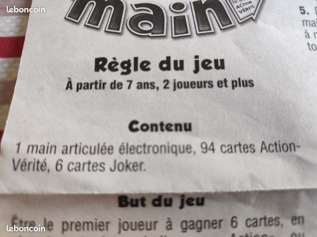 Set complet de cartes pour le jeu TOURN'MAIN MEGABLEU (image 5)