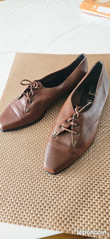 Chaussures 39 cuir véritable haut de gamme (image 3)