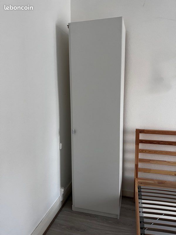 Armoire angle PAX IKEA avec 9 tablettes, 53x35x201 (image 4)