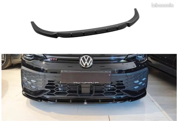 [PRO] Rajout De Pare-Choc Avant Noir Brillant Golf 8 GTI, GTE Et R-Line (24+) (image 1)