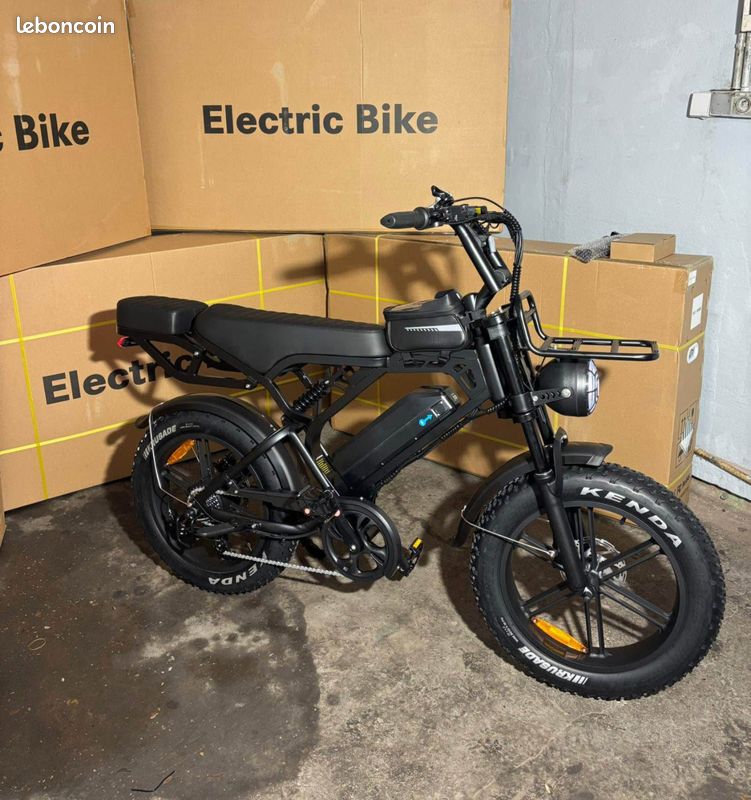 Fatbike Électrique V20 Pro Black Edition - QMWheels - Moteur 250W - Noir (Neuf)