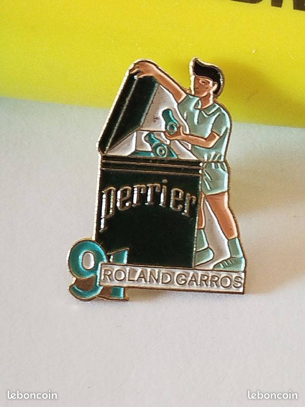 Pin's Collector Roland Garros Perrier - Vintage Tennis