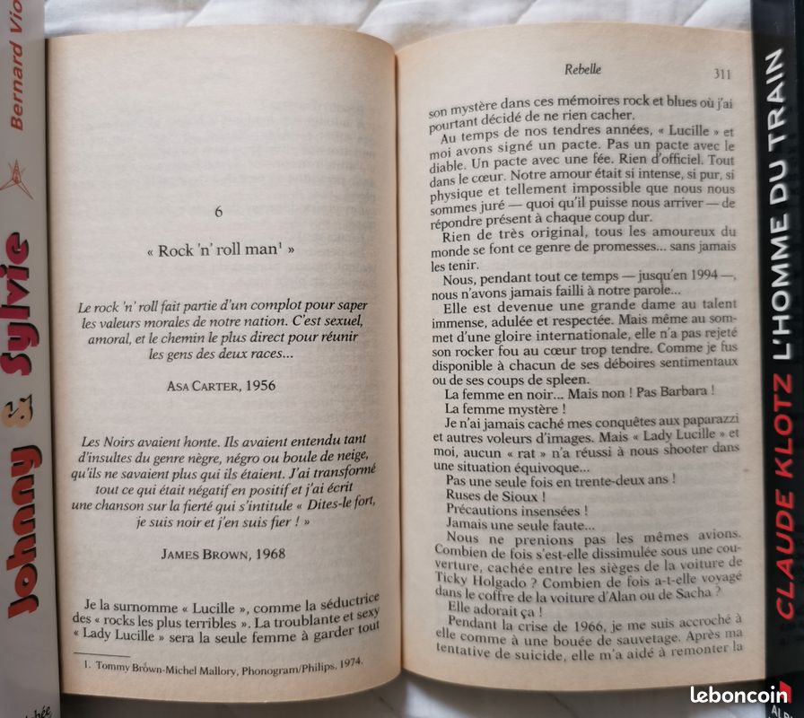 Livre Johnny Hallyday Destroy Version poche (image 2)