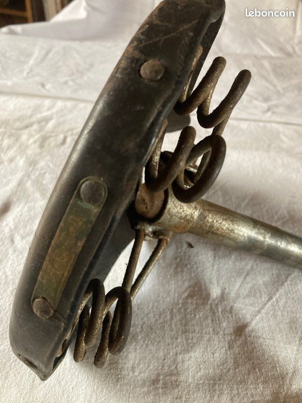 Selle vélo cuir ancienne (image 6)