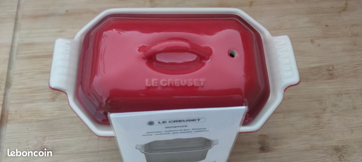 Terrine à foie gras en céramique rouge grand cru - eh345865
