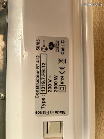 Chauffage Numérique Applimo 2000W - Modèle 13217fd - Neuf