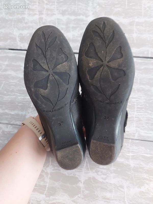 Derbies cuir Gemo art taille 37 maya95 (image 3)