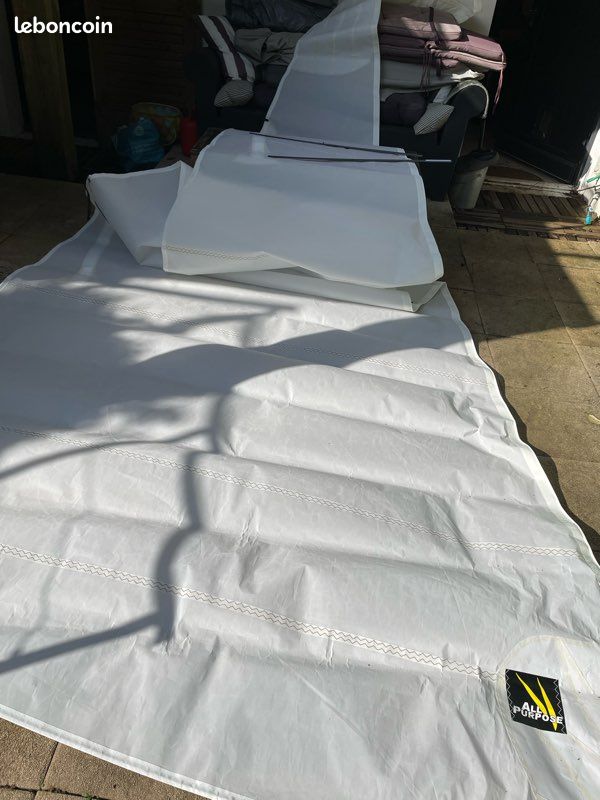 Sac week-end polochon voile de bateau n°35 Rouge - Fabrication France