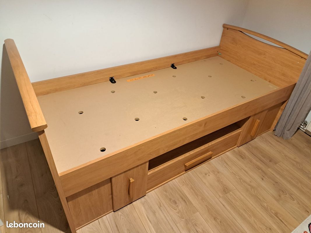Lit en bois 90 x 200 MONTANA Gami Made in France (image 5)