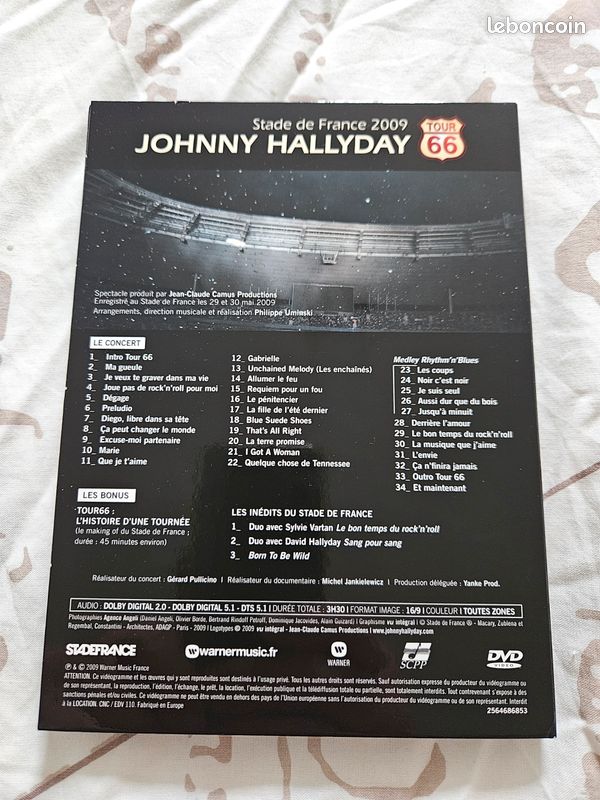 Johnny hallyday "tour 66" (coffret 3 cd + coffret 2 dvd) édition luxe (image 7)