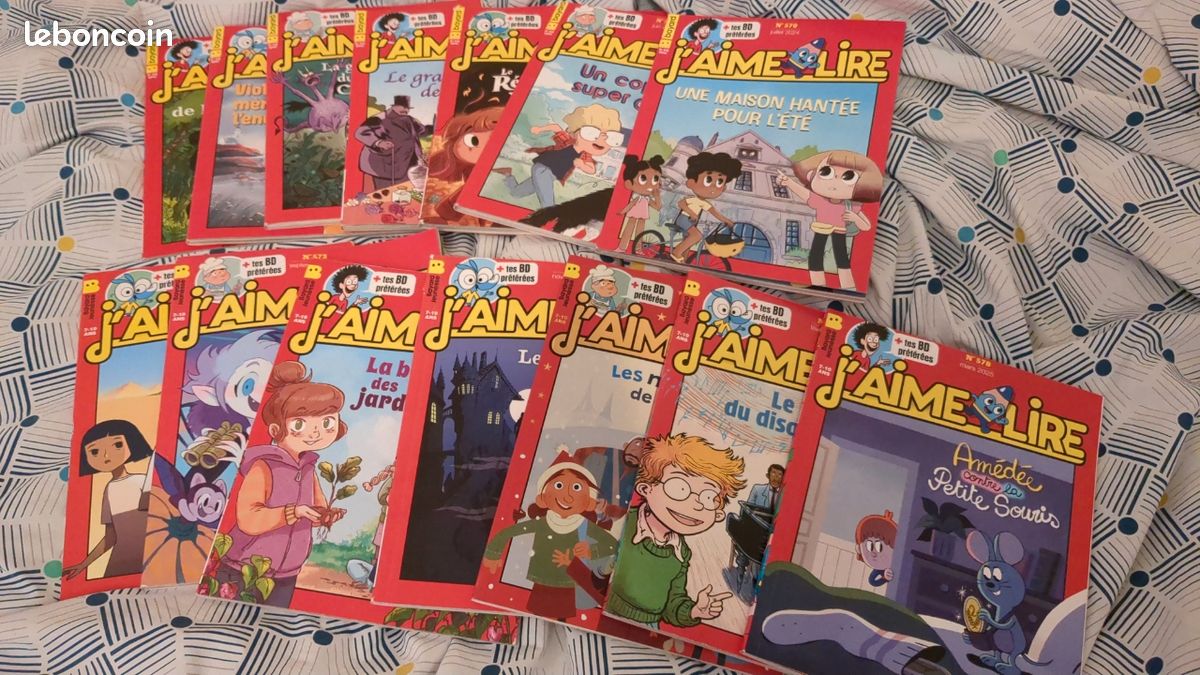 Lot de 12 j' aime lire année 2025 collection complète (image 1)