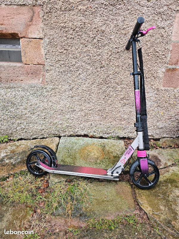 Oxelo - trottinette mid9 rose (image 2)