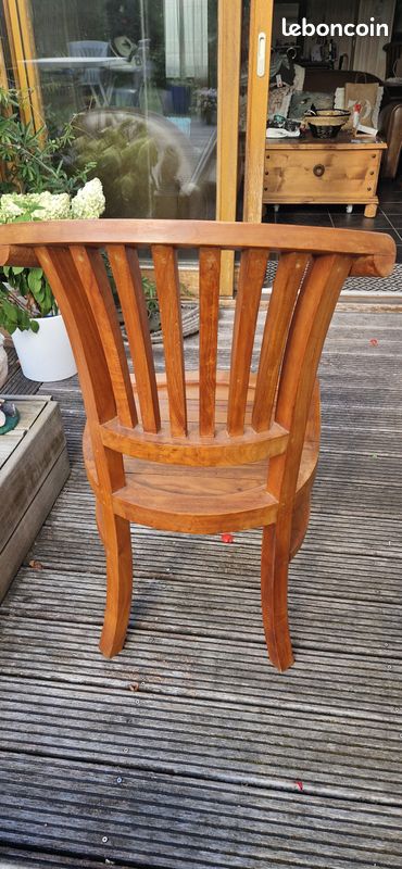 Chaises bois exotique (image 2)