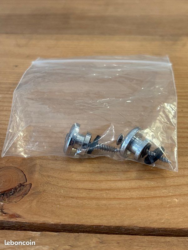 Uitndvyte Lot De 4 Boutons De Verrouillage De Sangle De Guitare En Métal Pour Guitare, Basse, Ukulélé