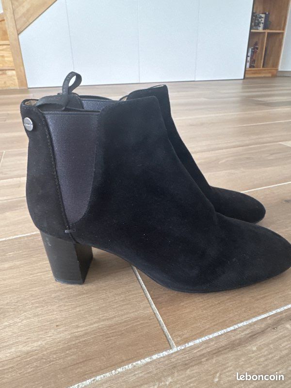 Bottines en daim noir neuves JB Martin T38 (image 1)