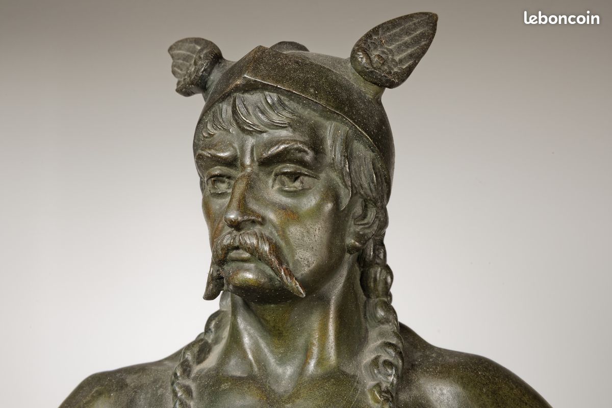 (VENDU) Brennus - Statuette par Henry Fougère (France 1872-1944) sculpture Brennos Henri (image 5)