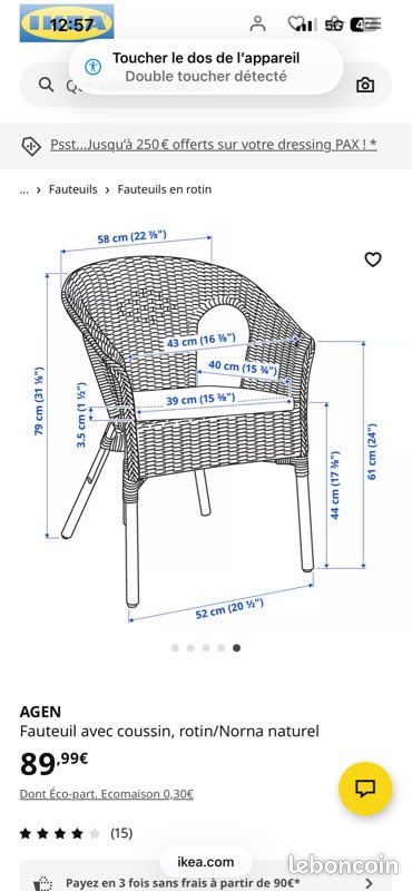 Cocooning Fauteuil en rotin (image 6)