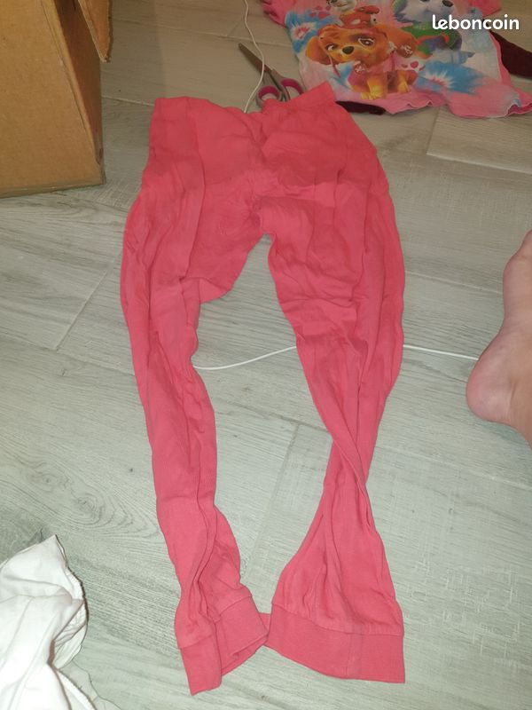 Pantalon rose enfant fille (image 1)